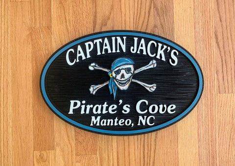 Misc. Signs - Pirate, Personalized House Signs (MS03)