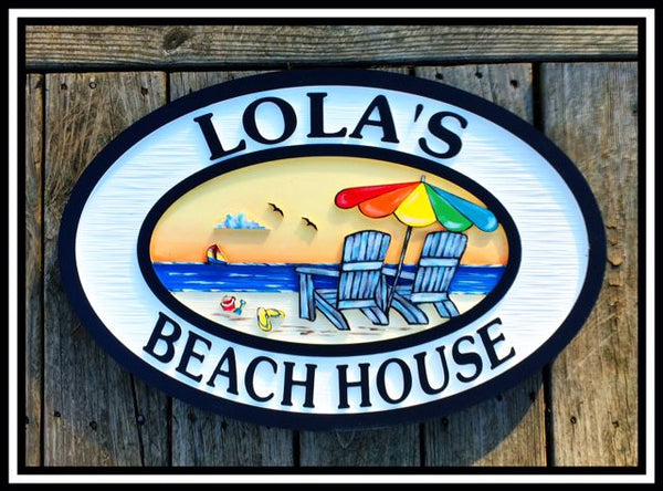 Beach House Signs , Personalized House Signs BH52