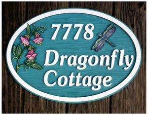 Misc. Signs , Dragonfly, Personalized House Signs MS09