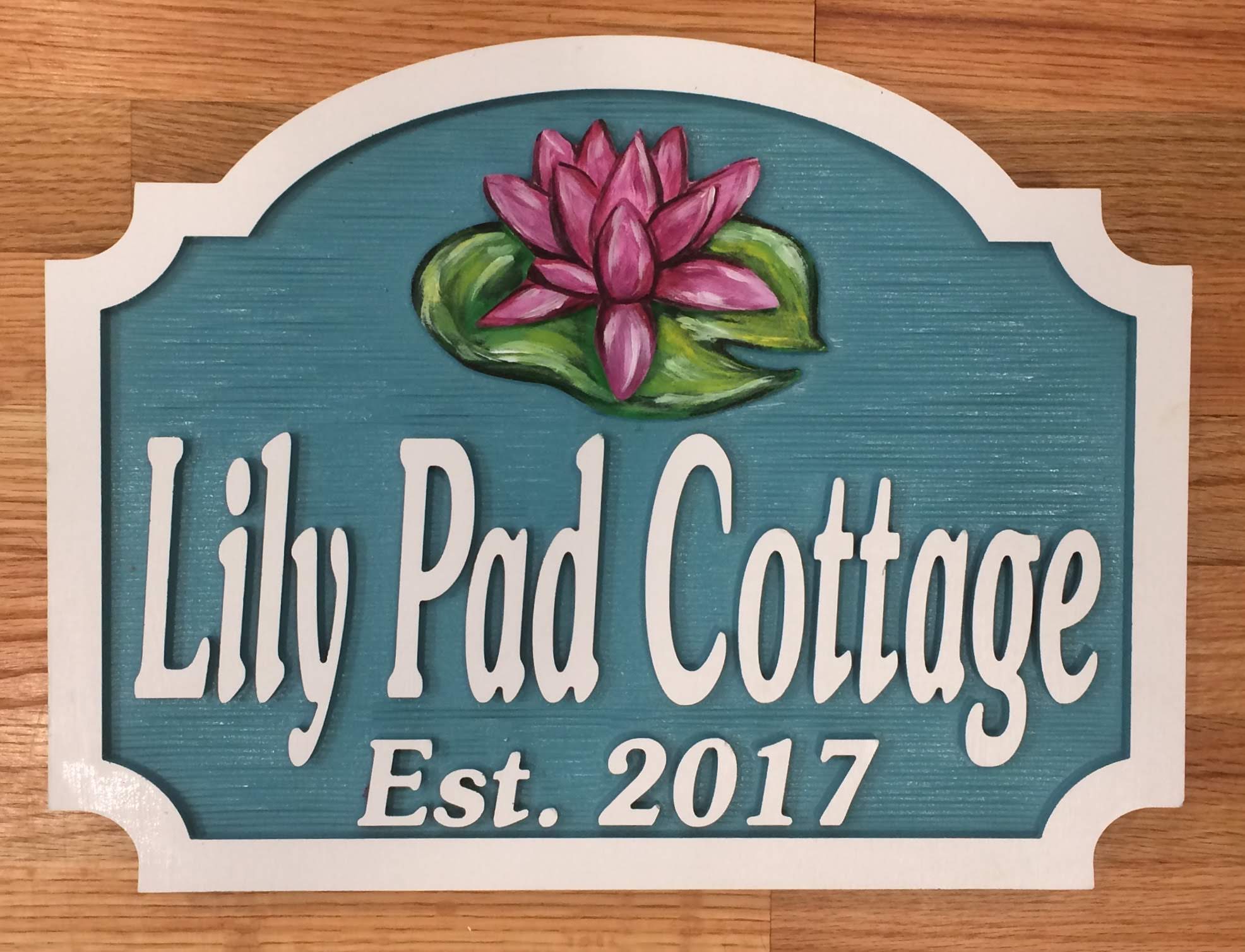 Misc. Signs - Lilly Pad, Personalized House Signs - MS10