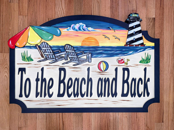 Beach House Signs - Lighthouse,  Personalized House Signs, (BH49)