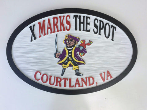 Misc. Signs - Pirate,  Personalized House Signs (MS02)