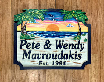 Beach House Signs - Personalized House Signs - BH70