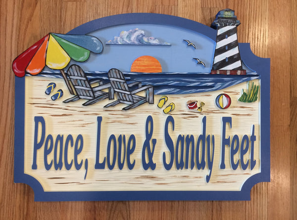 Beach House Signs - Lighthouse,  Personalized House Signs, (BH49)