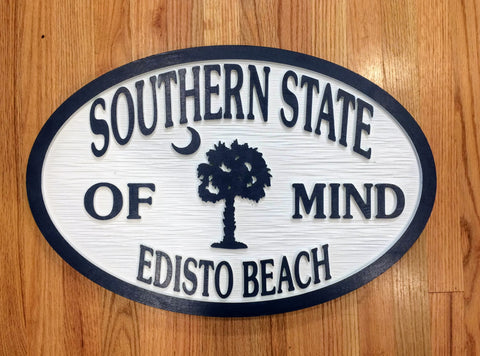 Beach House Signs - Palmetto Tree, Personalized House Signs - BH67